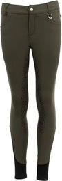 Produktbild von BR Equitation Marissa Reithose Kids Full Grip Grün wasserabweisend aus Polyamid