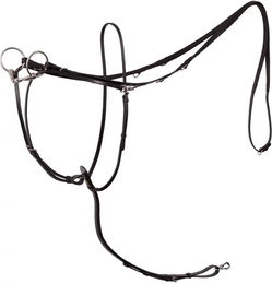 Produktbild von BR Equitation Market Martingal Harborough Lancaster für Pferde aus Leder in Schwarz
