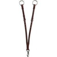 Produktbild von BR Equitation Martingalgabel mit Haken aus Leder in Braun