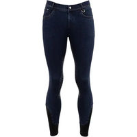 Produktbild von BR Equitation Mathieu Reithose Full Grip mit Silikon für Herren in Blau Größe 56