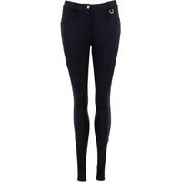 Produktbild von BR Equitation Maury Reithose Damen Mid Grip Schwarz Größe 42 wasserabweisend