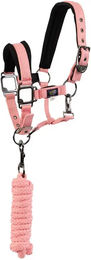 Produktbild von BR Equitation Mini Halfter mit Longe für Ponys aus Neopren in Rosa