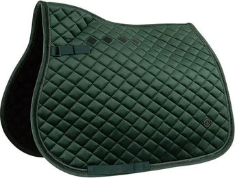 Produktbild von BR Equitation Opulence Satteldecke für Pferde aus Velours in Grün für Vollblut