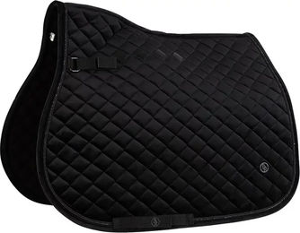 Produktbild von BR Equitation Opulence Satteldecke für Pferde aus Velours in Schwarz für Vollblut