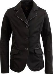 Produktbild von BR Equitation Ostrava Turnierjacke für Kinder in Schwarz aus wasserabweisendem Polyester