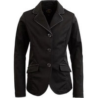 Produktbild von BR Equitation Ostrava Turnierjacke für Kinder in Schwarz aus wasserabweisendem Polyester