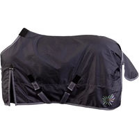 Produktbild von BR Equitation Outdoor-Pferdedecke für Ponys aus 600D Polyester in Schwarz oder Grau