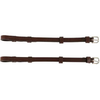 Produktbild von BR Equitation Paar Blindflanschpfosten mit Rundschlinge aus Leder in Braun