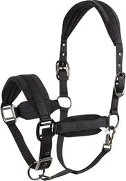 BR Equitation Pferd Halfter aus Velours Schwarz Einheitsgröße – Bild 1 von 2