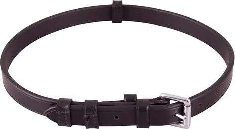 Produktbild von BR Equitation Pferdegurt Kieferschutz mit Schnalle aus Leder Schwarz