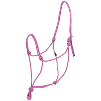 Produktbild von BR Equitation Pferdehalfter aus Seil für Vollblut in Lila und Rosa