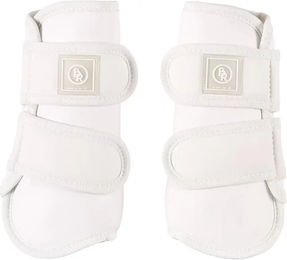 BR Equitation Pro Max Gamaschen für Pferde aus Kunstleder in Weiß Größe L – Bild 1 von 2