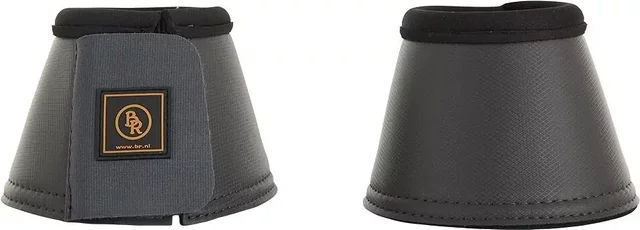 BR Equitation Pro Max Hufglocken aus Kunstleder Grau S – Bild 1 von 2