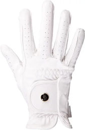 Produktbild von BR Equitation Pro Reithandschuhe aus Kunstleder Weiß Taille 6,5 Unisex