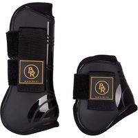 Produktbild von BR Equitation Pro Tech Gamaschen und Knöchelschutz Set aus Neopren Schwarz für Warmblut