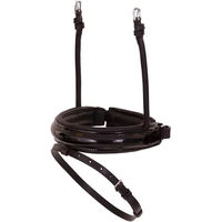 Produktbild von BR Equitation Pull-back Kombiniertes Reithalfter für Pferde aus breitem Lackleder in Schwarz