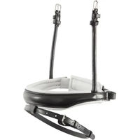 Produktbild von BR Equitation Pull-back Kombiniertes Reithalfter für Pferde aus Leder in Schwarz mit Silberbeschlag