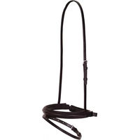 Produktbild von BR Equitation Pull-back Kombiniertes Reithalfter für Pferde aus Leder mit Pfosten