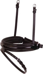 Produktbild von BR Equitation Pull-back Laquer Kombiniertes Reithalfter für Pferde aus breitem Lackleder in Schwarz