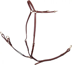 Produktbild von BR Equitation Rayleigh Jagdhalsband für Pferde aus Leder mit Gummiband