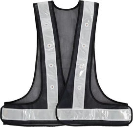 Produktbild von BR Equitation Reflektierende Sicherheitsweste mit LED-Beleuchtung Schwarz Unisex