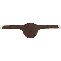 Produktbild von BR Equitation Reitlatzgurt Driffiel aus Leder mit Bolzenschutz in Braun