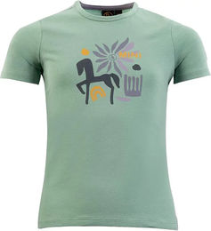 Produktbild von BR Equitation Reitshirt für Kinder aus Baumwolle bunt grün