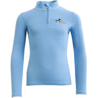 Produktbild von BR Equitation Reitshirt Mini Horse Zip-Shirt mit langen Ärmeln für Kinder in Blau
