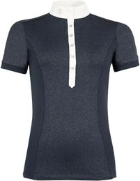 Produktbild von BR Equitation Reitshirt Polo Damen Mali aus Polyester in Blau oder Schwarz Größe 2XS