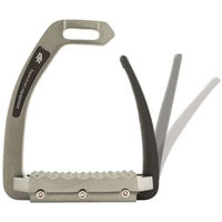 Produktbild von BR Equitation Reitsteigern Lavello aus Aluminium in Schwarz und Grau Unisex