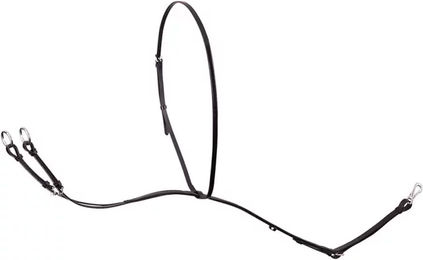 Produktbild von BR Equitation Richmond Martingal für Pferde aus Leder in Schwarz für Ponys
