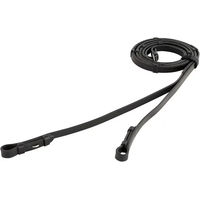 Produktbild von BR Equitation Riemen für Pferde aus Leder und Gummi Schwarz 16 mm