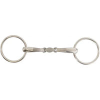 Produktbild von BR Equitation Satin Sense Wassertrense doppelt gebrochen aus Edelstahl 16 mm