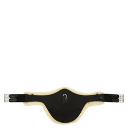 BR Equitation Sattelgurt Walsall aus Leder mit Stollenschutz Schwarz Größe 135 – Bild 1 von 2
