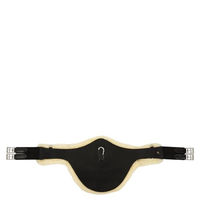 Produktbild von BR Equitation Sattelgurt Walsall aus Leder mit Stollenschutz Schwarz Größe 135