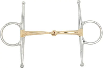 Produktbild von BR Equitation Schenkeltrense und Gebiss Soft Contact doppelt gebrochen aus Edelstahl in Silber