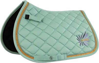 BR Equitation Shetland Spring-Sattelunterlage für Mini Horses in Bunt und Silber – Bild 1 von 2
