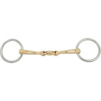Produktbild von BR Equitation Soft Contact Doppelzäumiges Trensengebiss für Pferde mit Unterlegtrense doppelt gebrochen 12mm curved
