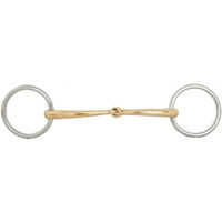 Produktbild von BR Equitation Soft Contact Unterlegtrense einfach gebrochen aus Edelstahl für Pferde 10mm