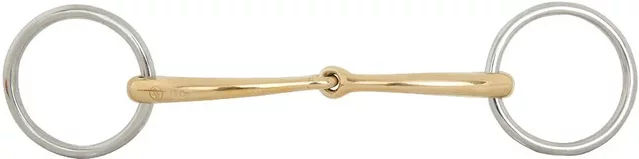 BR Equitation Soft Contact Unterlegtrense einfach gebrochen aus Edelstahl für Pferde 10mm – Bild 1 von 2