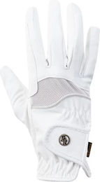 Produktbild von BR Equitation Stork Reithandschuhe aus Leder Weiß Taille 7,5 Unisex