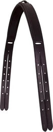 BR Equitation Strap Over Crown Kopfstütze und Genickstück aus Leder für Pferde in Schwarz Größe Pony – Bild 1 von 2