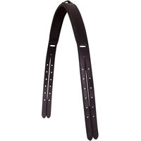 Produktbild von BR Equitation Strap Over Crown Kopfstütze und Genickstück aus Leder für Pferde in Schwarz Größe Pony