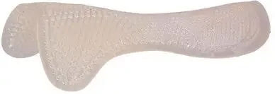 BR Equitation Therapeutisches Soft-Gel-Sattelpad für Pferde mit vorderer Sitzerhöhung in Transparent - 1 Stk. – Bild 1 von 2