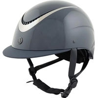 Produktbild von BR Equitation Thêta Glossy Reithelm mit Standardvisier Blau Unisex Größe 55/57