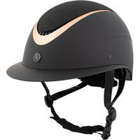 Produktbild von BR Equitation Thèta Reithelm Unisex aus Kunststoff in Schwarz und Roségold CE-zertifiziert Größe 58/60 cm