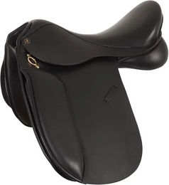 Produktbild von BR Equitation Torellini Dressursattel für Ponys aus Leder in Schwarz