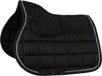 BR Equitation TriFlex Springschabracke für Warmblut in Schwarz und Silber – Bild 1 von 2