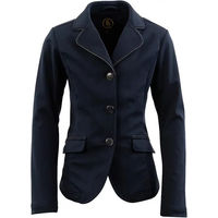 Produktbild von BR Equitation Turnierjacke für Kinder Ostrava wasserabweisend Schwarz Blau Polyester