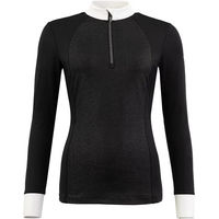 Produktbild von BR Equitation Turnierpolo Damen mit langen Ärmeln Schwarz XS